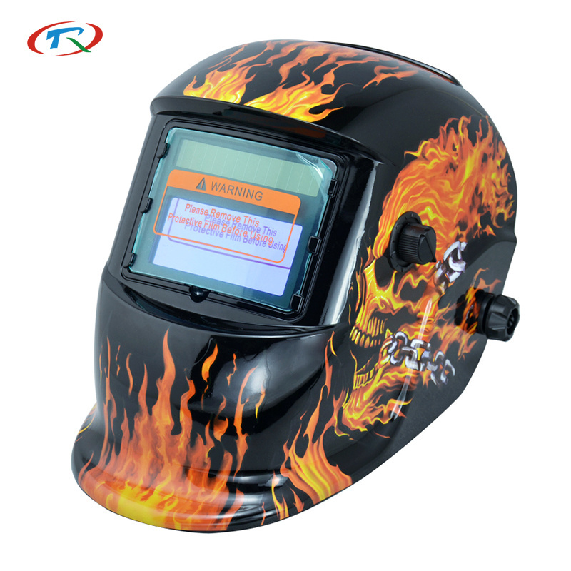 Monster Printing Welder Helmet Cheap Adjustment Welding Helmet Ce TRQ High Quality Skull OEM Light Weight Welding Helmet 2pcs