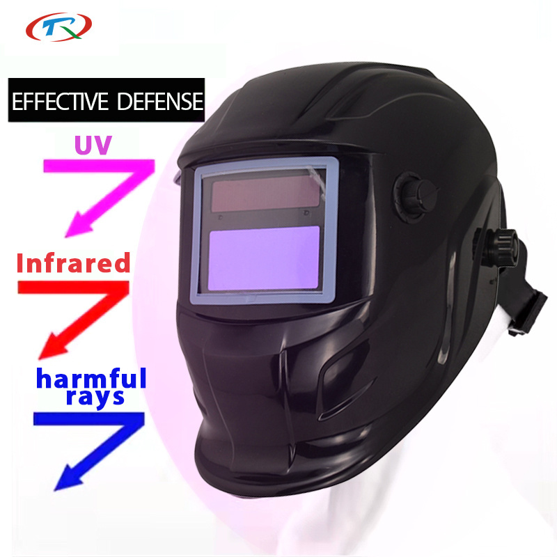 TRQ Color Decals Cheap Popular Auto Darkening Kids Led Welding Helmet Outside