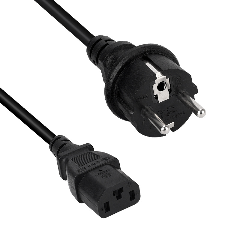 CE Laptop Power Lead fused Wire Cord 3 Pin UK Plug Cable copper 3 pin EU plug pc laptop computer monitor ac power cord cable for