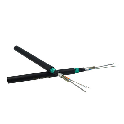 Tape GYTA53 Fiber Optic Cable Singlemode Underground Direct Buried Armoured Steel Outdoor Black Low Cost 12 Core Fiber Cable