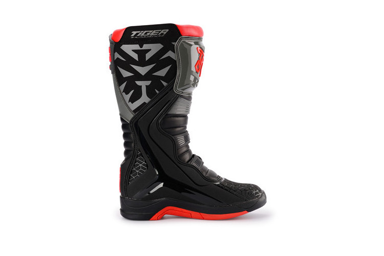 TR Tiger MTR-T2 black gray Motocross boots  motorcycle boots mx boots