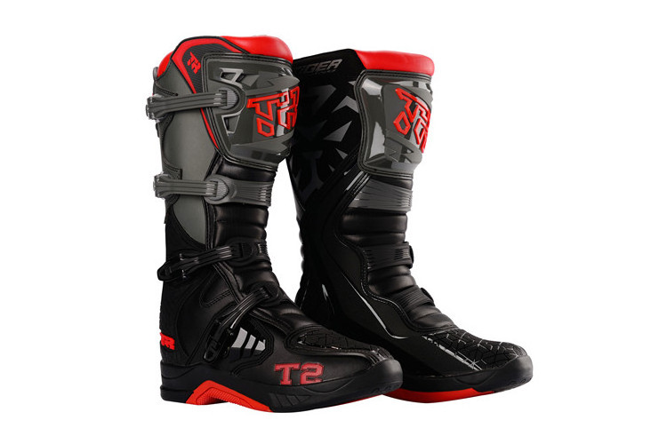 TR Tiger MTR-T2 black gray Motocross boots  motorcycle boots mx boots