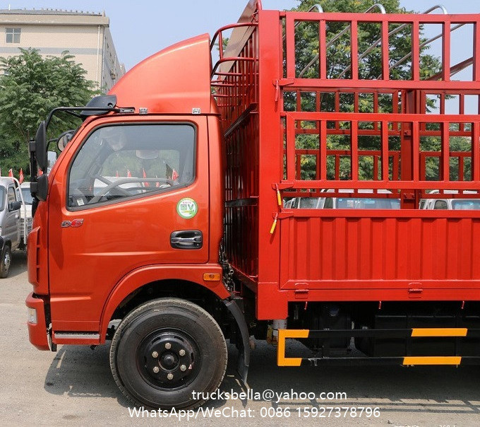 6-8 ton cargo lorry DONGFENG HOWO fence truck for sale