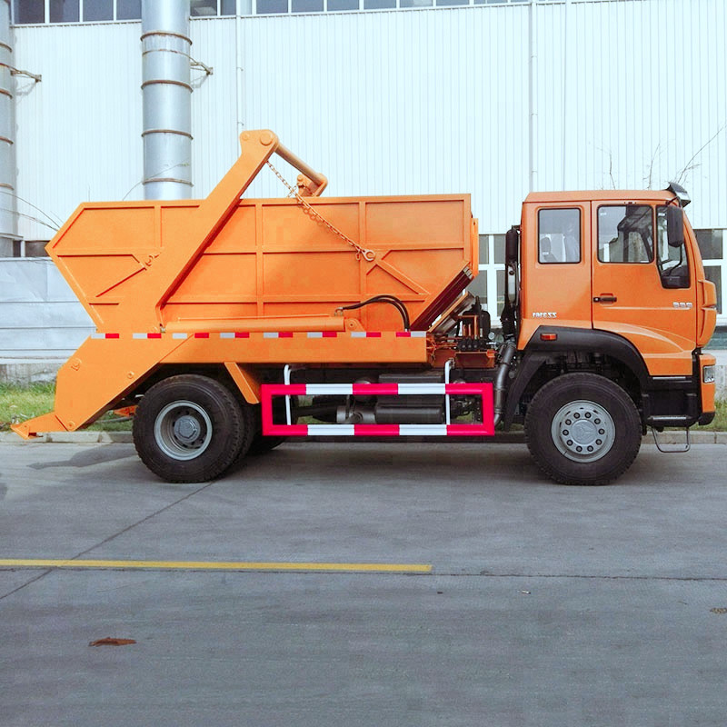 10-15 CBM Heavy Duty HOWO Skip Loader Refuse Truck Swing Arm Garbage Collection Truck