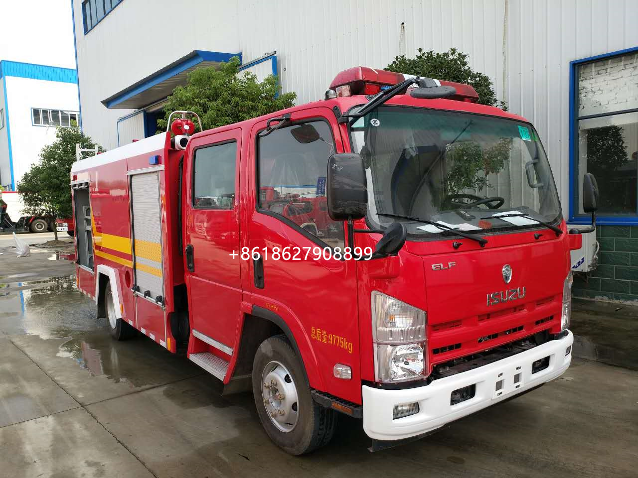 ISUZU mini model firetruck factory use new water fire truck 5cbm fire truck