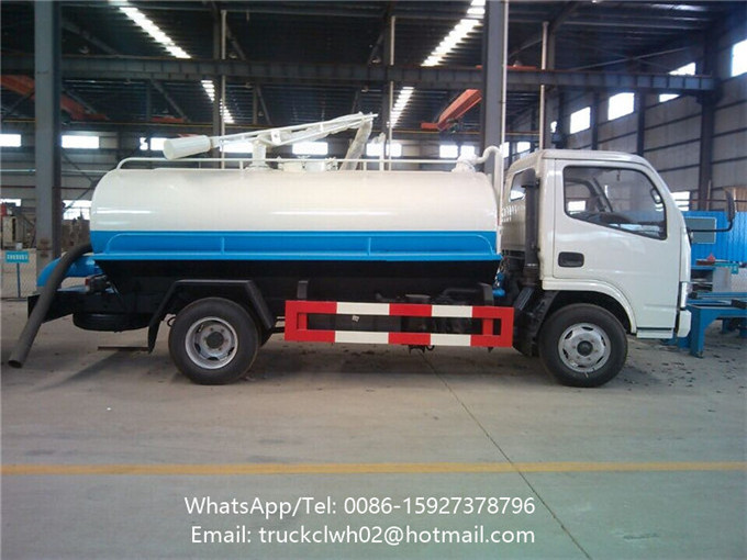 Vacuum pump fecal suction toilet truck septic tank truck for sale