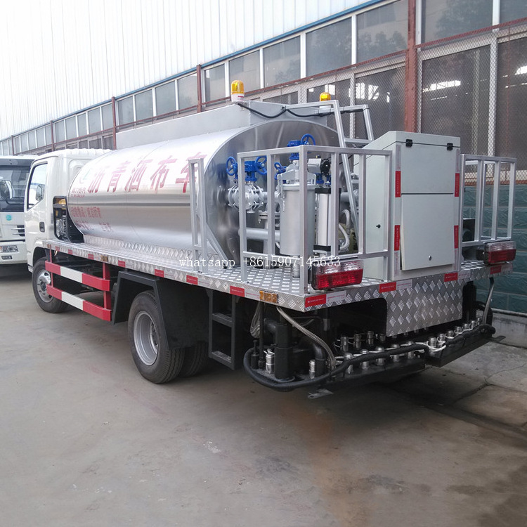 Dongfeng small 3-4 ton 4000 liters to 5000 liters asphalt bitumen tank, liquid asphalt tanks, bitumen storage tanks