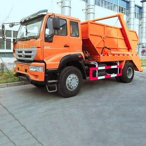 10-15 CBM Heavy Duty HOWO Skip Loader Refuse Truck Swing Arm Garbage Collection Truck