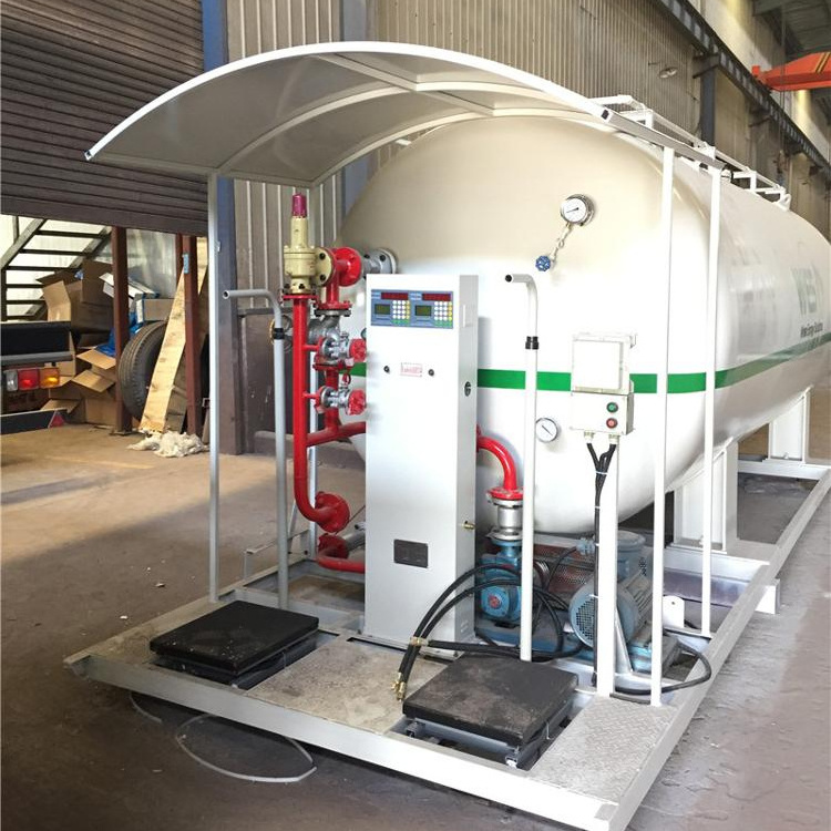 Hot Sale 10 M/T Completely LPG skid station for filling cooking gas cylinders