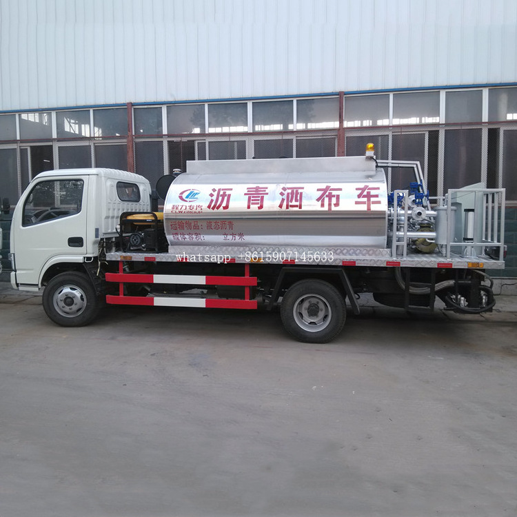 Dongfeng small 3-4 ton 4000 liters to 5000 liters asphalt bitumen tank, liquid asphalt tanks, bitumen storage tanks