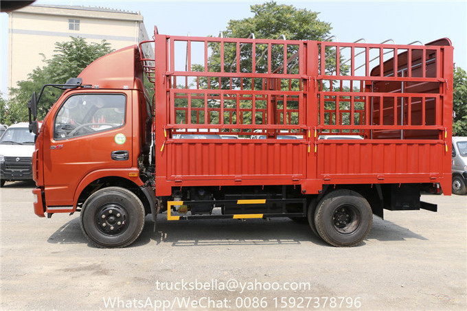 6-8 ton cargo lorry DONGFENG HOWO fence truck for sale