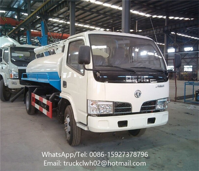 Vacuum pump fecal suction toilet truck septic tank truck for sale