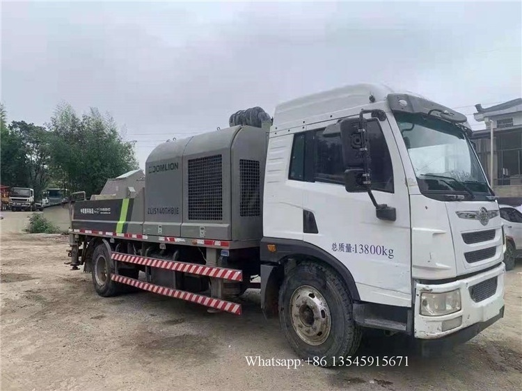 Used 100m3 diesel mobile concrete truck truck mounted concrete pumps trailer concrete line pump for construction