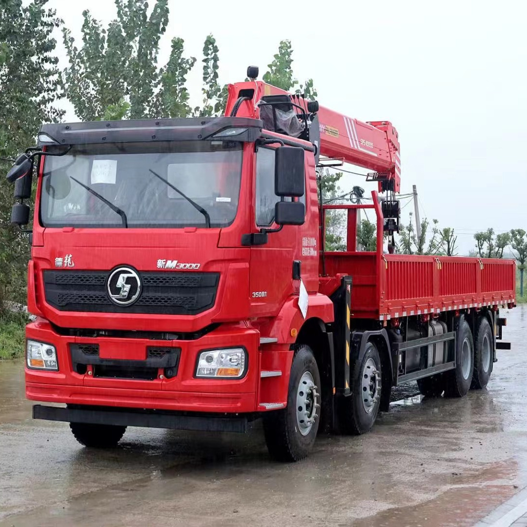 Shacman 8x4 Heavy Duty Truck Mounted Crane Sany-Palfinger 20Ton 25Ton 30Ton Hydraulic Knuckle Boom Crane