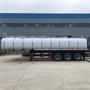 50000 liters heating bitumen road tanker 60 Metric tonne asphalt pitch tar tanker trailer with heater