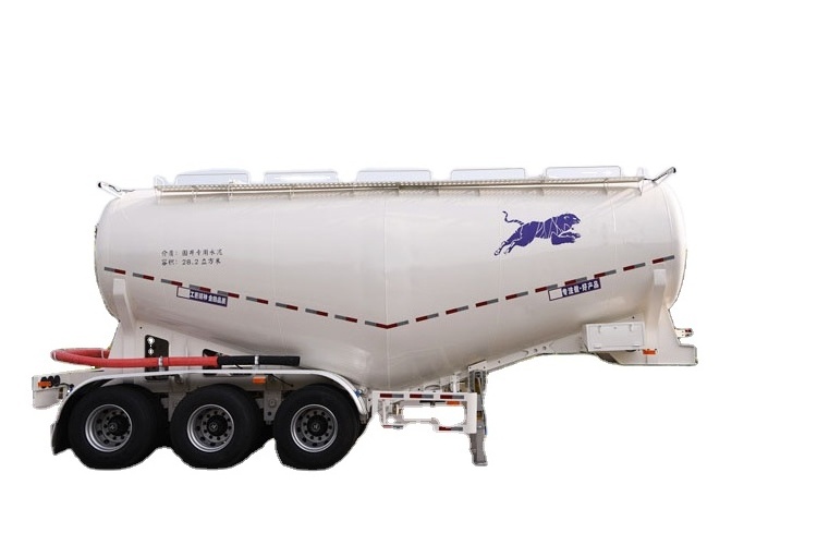 Tri-axle 45 Cubic Bulk Cement Tank Trailer Fly Ash Cement Bulker Silo Tanker Trailers Semi Truck