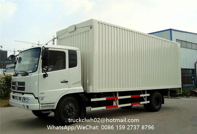 Hydraulic wing van body side open truck for sale