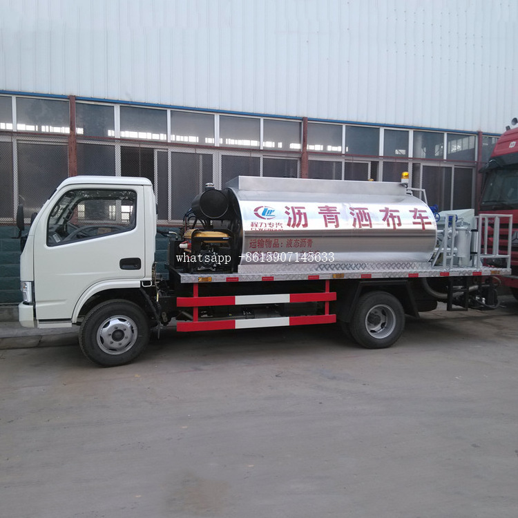 Dongfeng small 3-4 ton 4000 liters to 5000 liters asphalt bitumen tank, liquid asphalt tanks, bitumen storage tanks