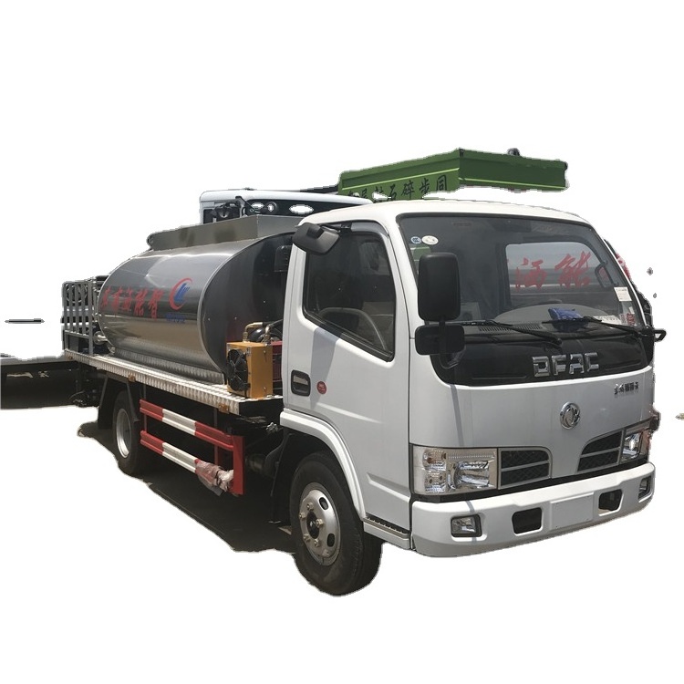 Dongfeng small 3-4 ton 4000 liters to 5000 liters asphalt bitumen tank, liquid asphalt tanks, bitumen storage tanks