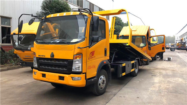 ISUZU 4X2 4ton flatbed tow truck wrecker towing truck  tow truck for sale