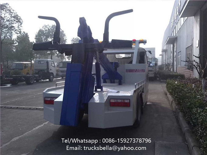 Wheel lift wrecker truck body 3 ton underlift recovery truck for sale