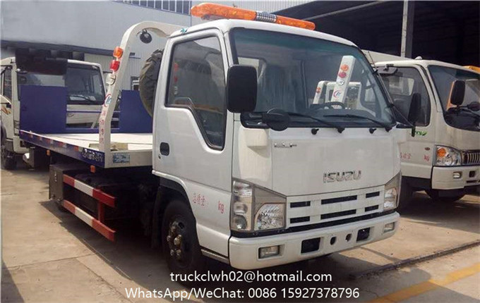 3ton 4 ton new japan ISUZU flatbed tow truck for sale