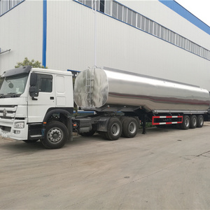 3 Axles bitumen trailer tanker with heater 45000 Liters Pitch Tar road tanker for sale