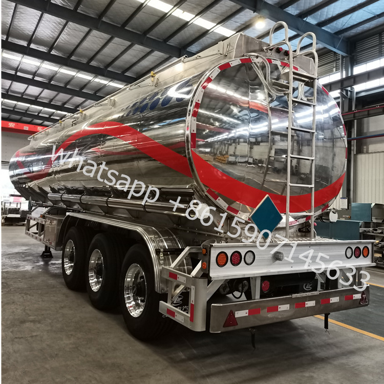 Manufacturer ISO Tri-axle tanker trailer / diesel gasoline crude oil aluminum fuel tank semi trailer / water tanker for tractor