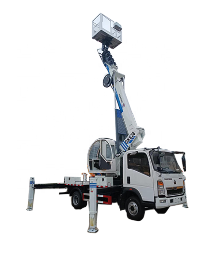 Howo customized 25m 27m 28m  Telescopic Boom High-altitude Operation Truck