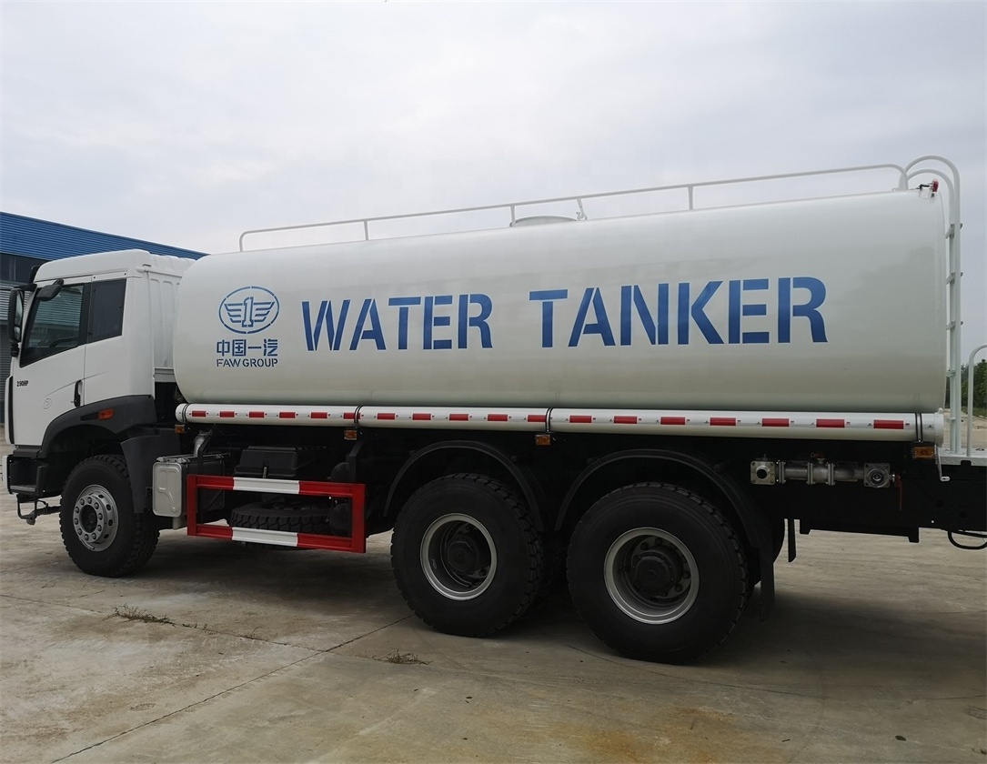 China Truck Factory cheap price FAW 6x4  RHD 20000liters water sprinkler tanker water transport truck for sale