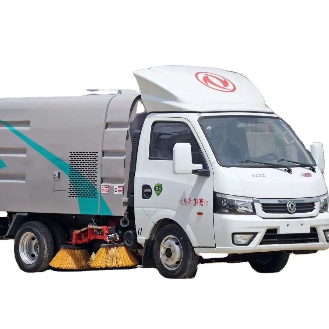 DongFeng 4x2 small 3-5 CBM vacuum Cleaner Sweeping Road Sweeper Truck price