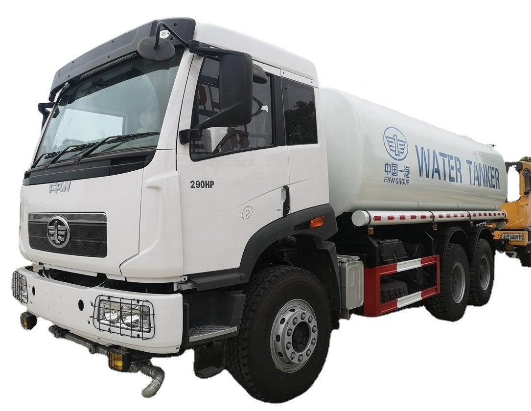 China Truck Factory cheap price FAW 6x4  RHD 20000liters water sprinkler tanker water transport truck for sale