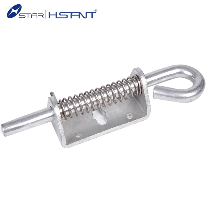 Oem Style Spring Loaded Trailer Zinc Plated Locked Bolt Gate Latch Heavy Spring Finger Pull Latch Slam Bolt Spring Loaded Latch