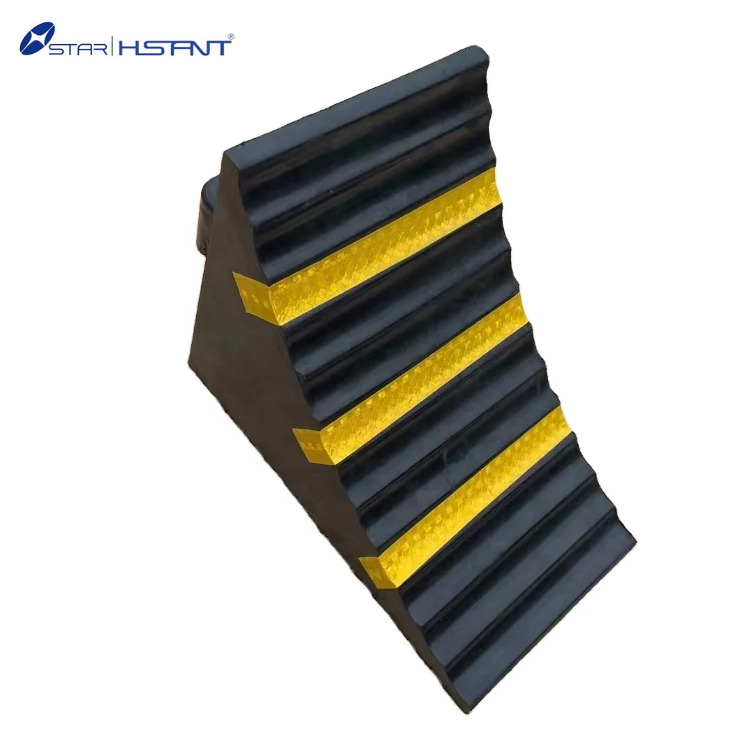 Durable Parking Wheel Chocks Safety Rubber Wheel Chock Rubber Wheel Chock For Car Vehicle