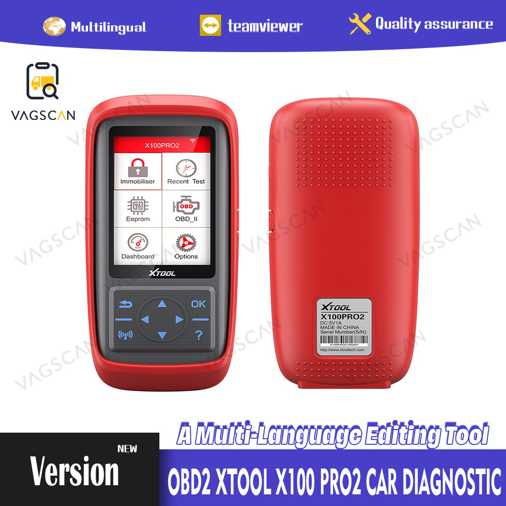 Programmer Scanner OBD2 X TOOL X100 Pro2 Auto Key Programmer KO SBB PRO2 IPROG CK100 ZED BULL T300