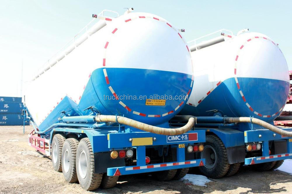 Bulk Cement Powder Tanker Transport Truck Semi Trailer for Sale