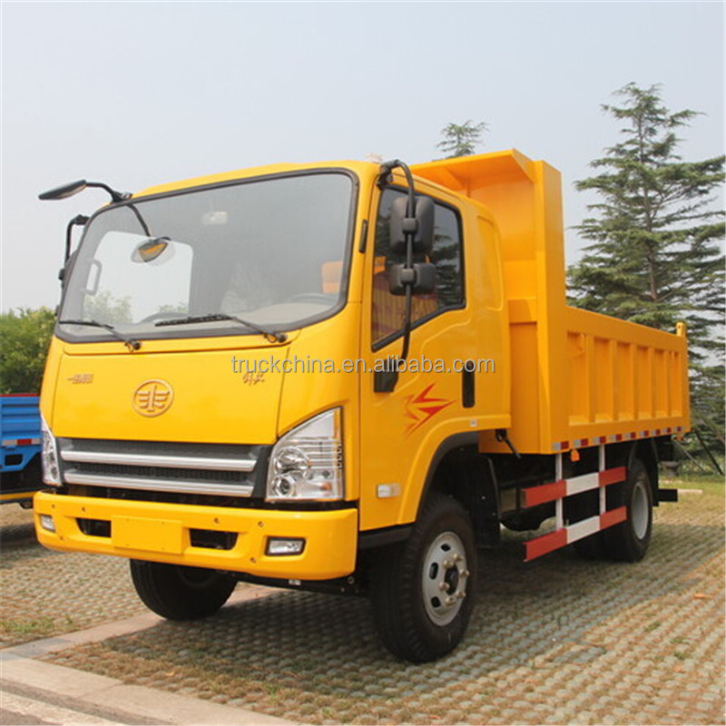 NEW USED FAW Truck Price 6 ton Diesel Engine 4x4 Mini Tipper Dump Trucks for sale