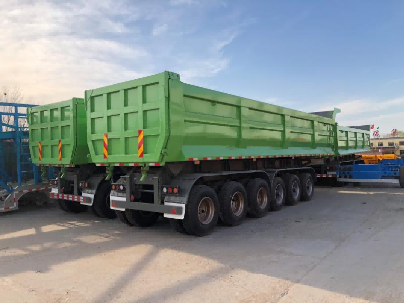 6 Axles Tipper Tipping Trailer Dump Box Semi Trailer