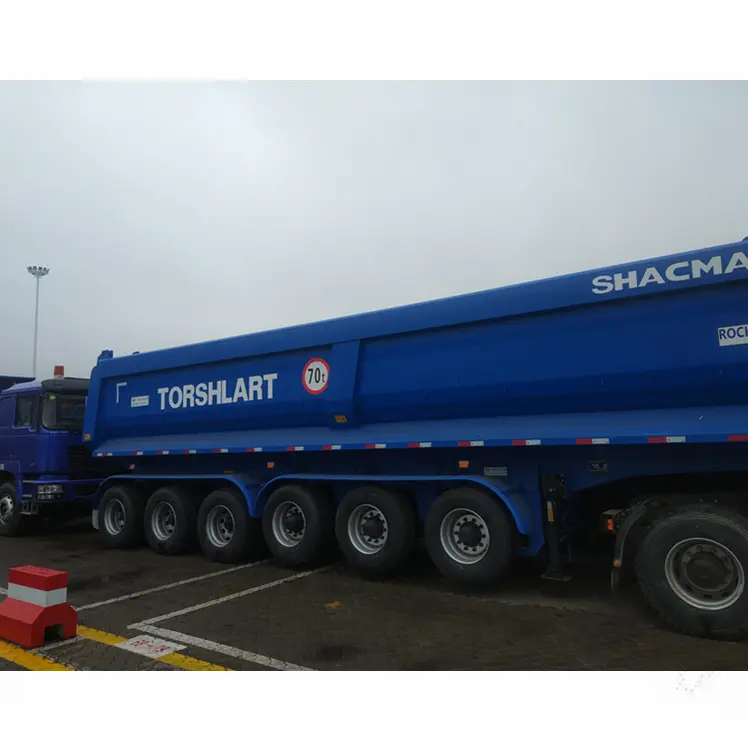 6 Axles Tipper Tipping Trailer Dump Box Semi Trailer