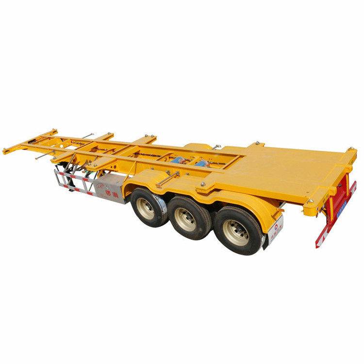 High Quality 3 Axle Truck Trailer 20ft 40ft Container Semi Trailer and Truck for sale