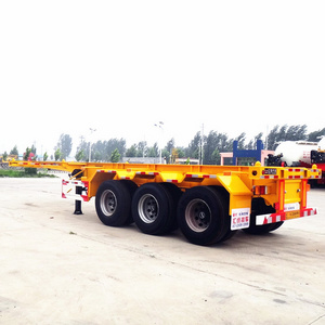 High Quality 3 Axle Truck Trailer 20ft 40ft Container Semi Trailer and Truck for sale