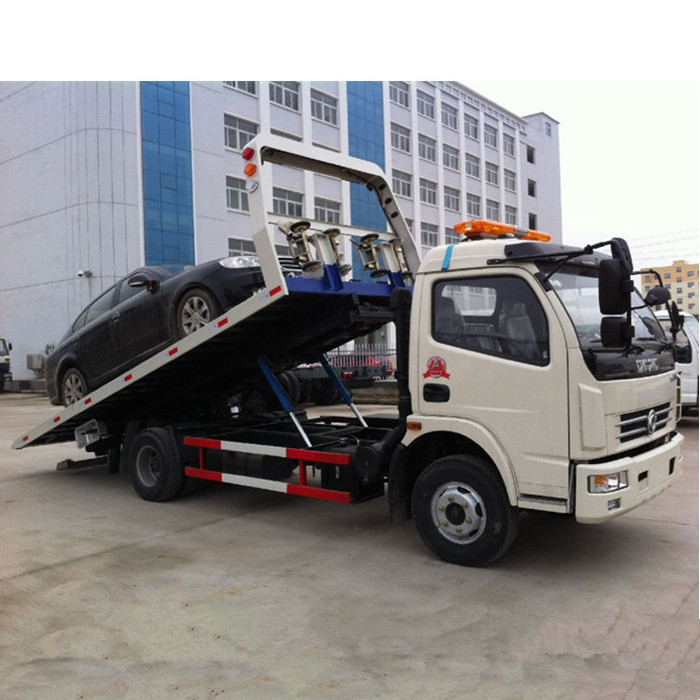 China Dongfeng 5 tons Road Recovery Vehicle Flatbed Tow Truck