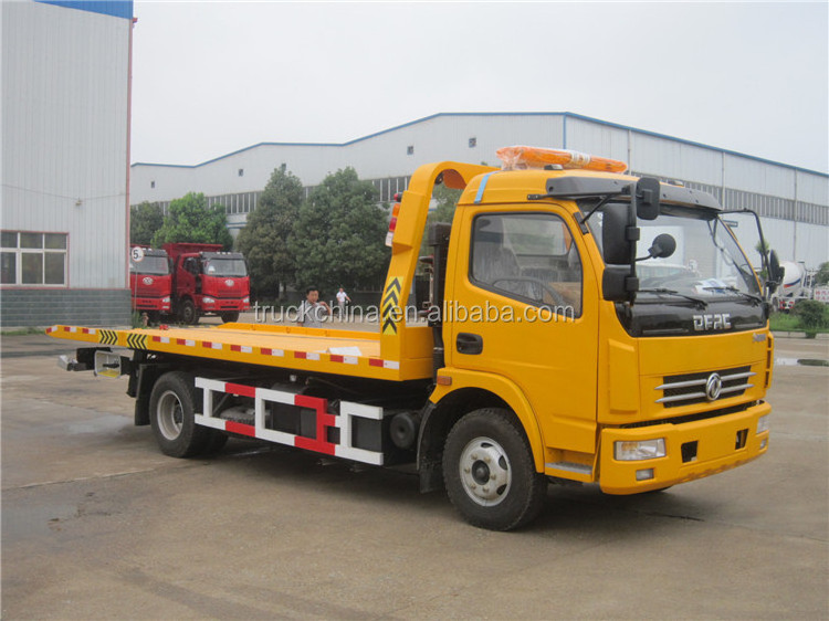 China Dongfeng 5 tons Road Recovery Vehicle Flatbed Tow Truck