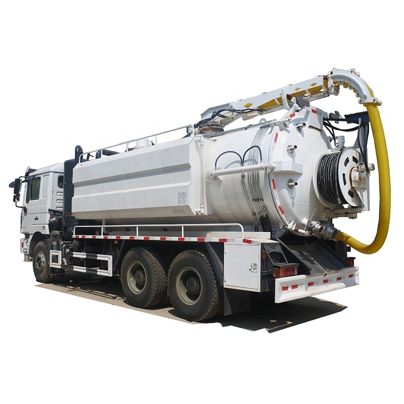 Excellent SHACMAN 6X4 RHD Septic Tank truck sewage suction & water jetting tank truck 18000L loading capacity