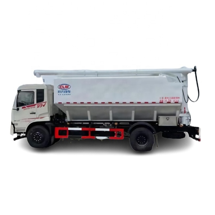 6x2 35cbm tanker 10tons LHD or RHD bulk feed delivery trucks with the hydraulic electrical winch dragon bulk-grain carrier