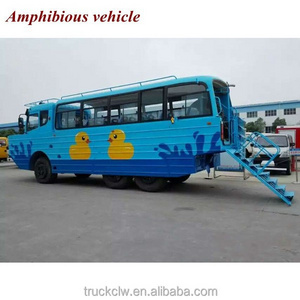 tourist high quality 6*6 Amphibious vehicleon land , amphibious boat in water