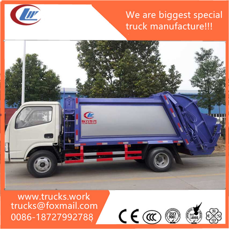 new 5cbm compactor rubish mini small garbage transfer truck for sale