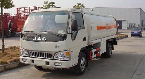 JAC 4*2 used 5000Liters  fuel tanker for sale