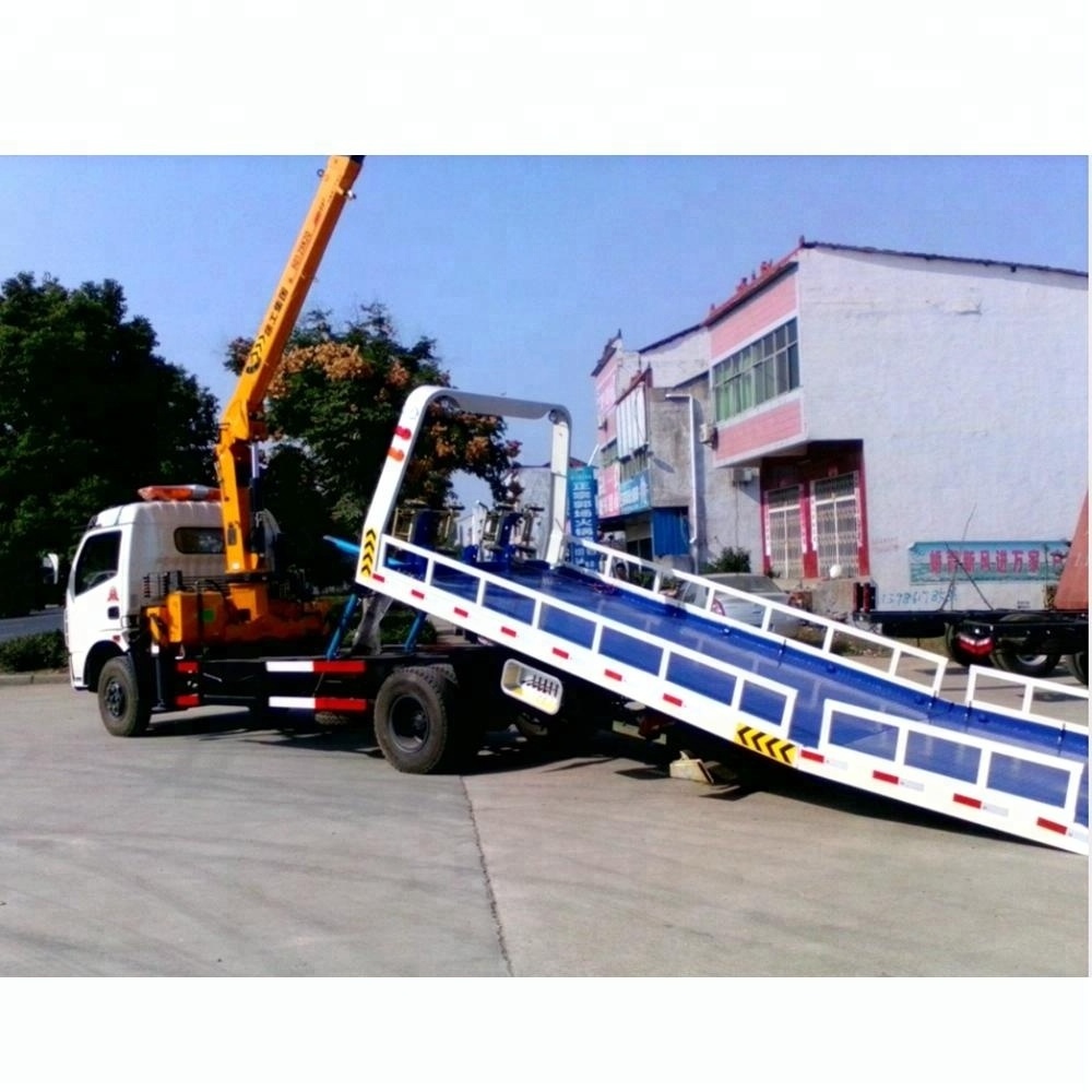 SINO TRUCK 5 tons crane tow truck   5.6m Loading plate HOWO wrecker