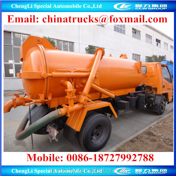 FOTON small 4x2 LHD Low price small wc fecal liquid suction vacuum truck